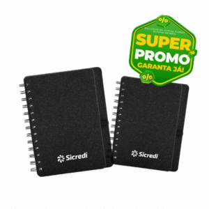 Caderneta Kraft B6 com Porta Caneta RBX 02601 - preta