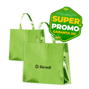 Sacola TNT Metalizada RBX 18537P - verde