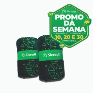 Cobertor com viés Sicredi / 1,5m x 2,20m - RBA150220