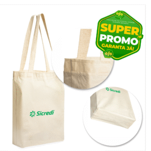 Sacola de Algodão RBX 13803 35cm x 33cm x 9cm